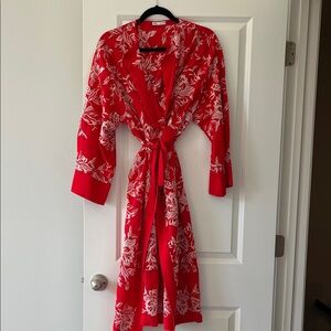 ZARA Embroidered Kimono Dress